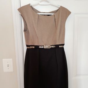 Brown and Black Work Dress